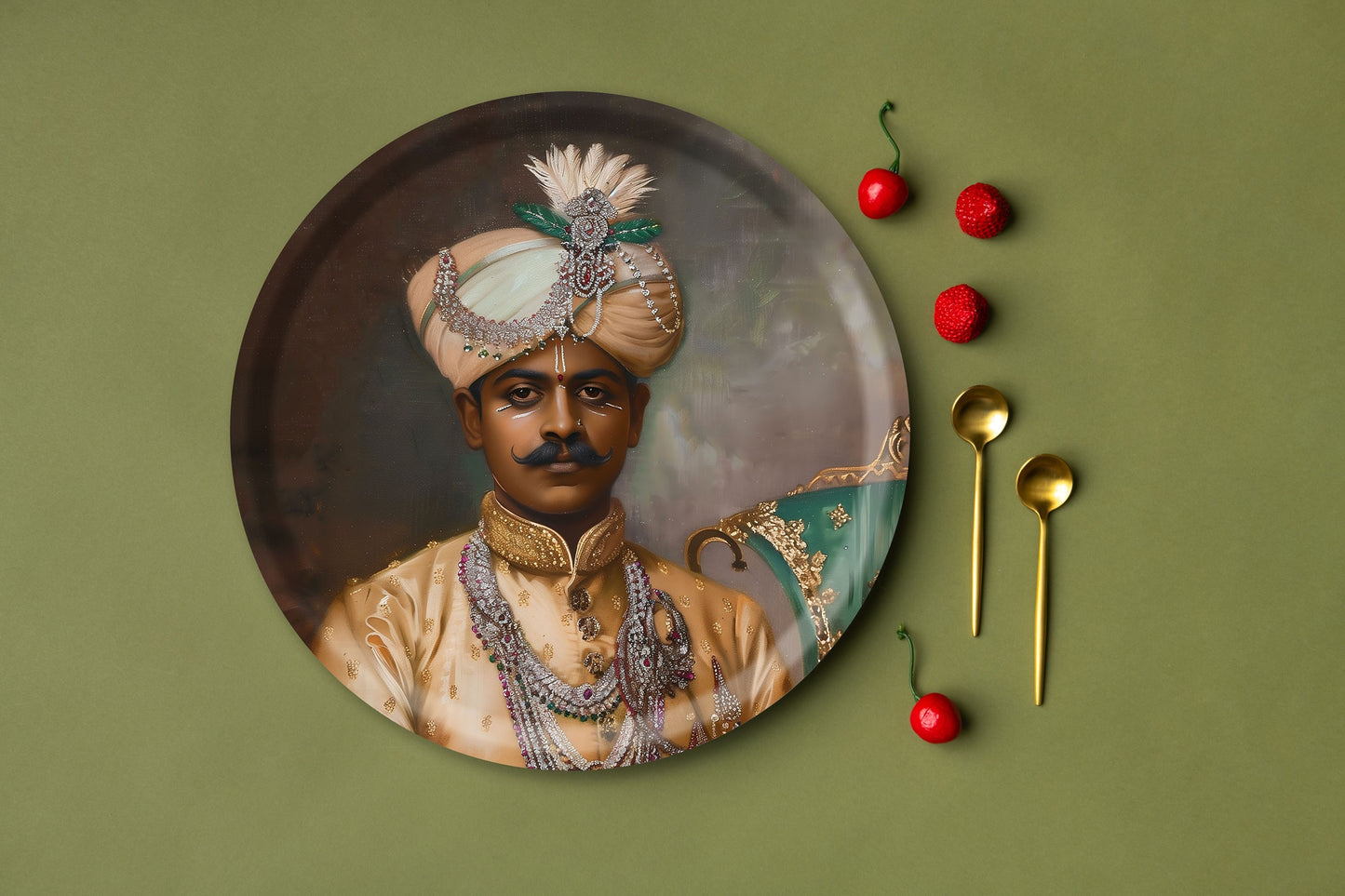 Wooden Tray - Maharaja - Great Shaku - 38 cm