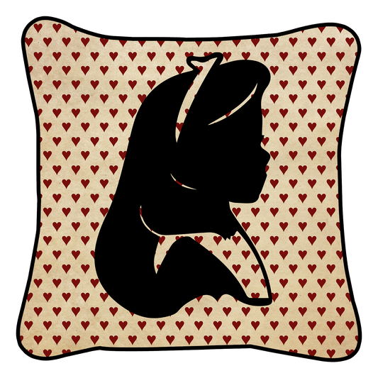 Cushions -  Alice Black and Heart