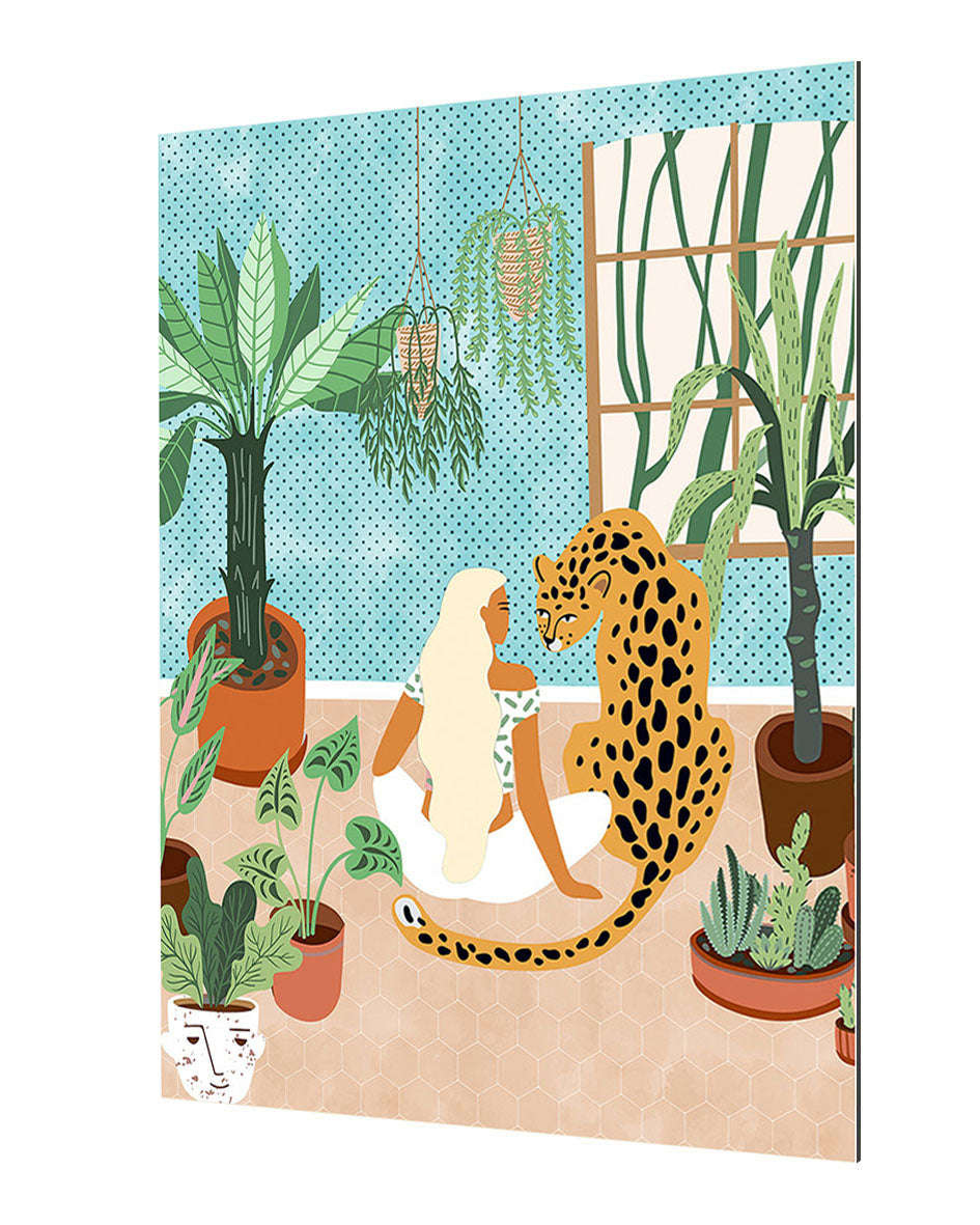 83 Oranges - Woman And Leopard Inside