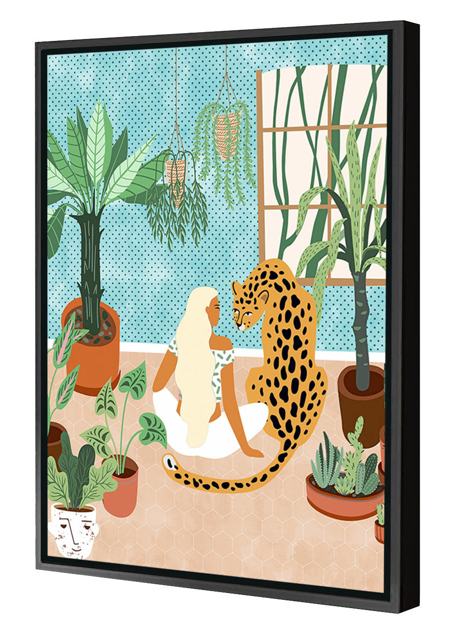 83 Oranges - Woman And Leopard Inside