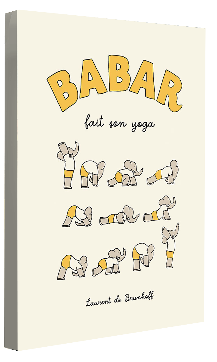 Babar fait son yoga - Jaune