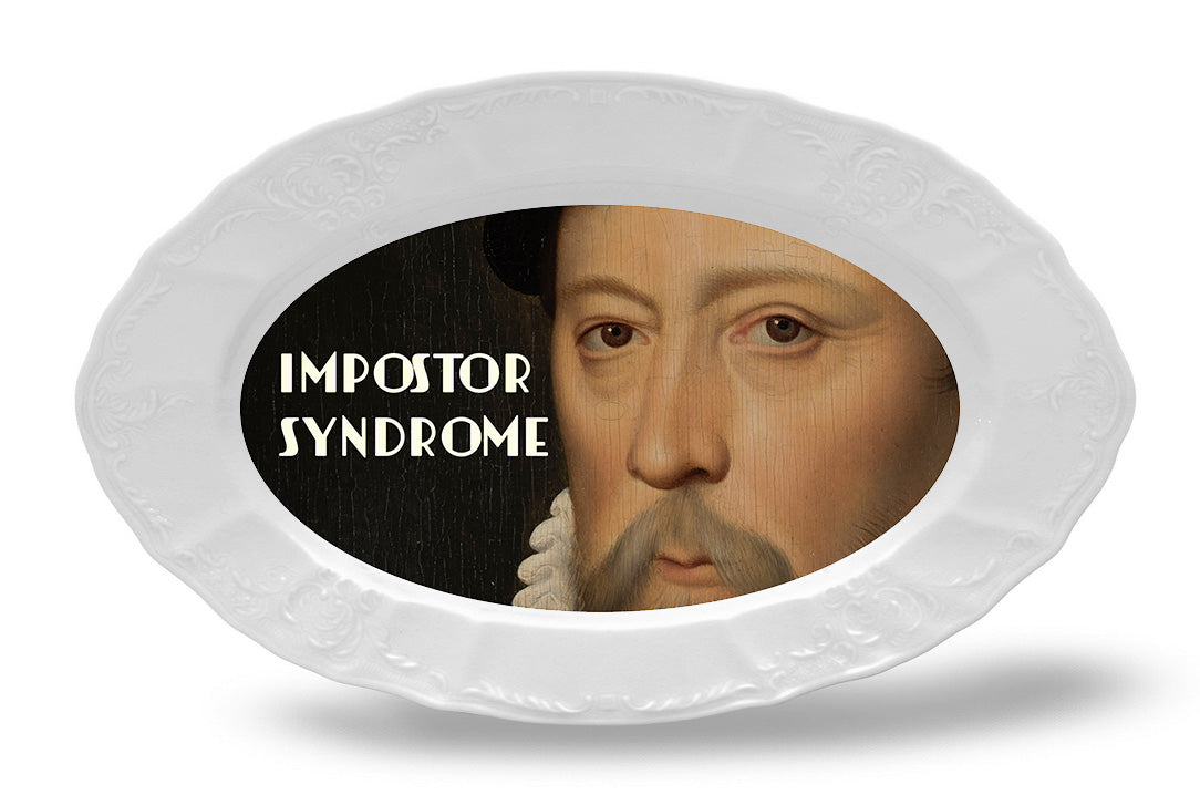 Plat Porcelaine 34 cm - Impostor Syndrome