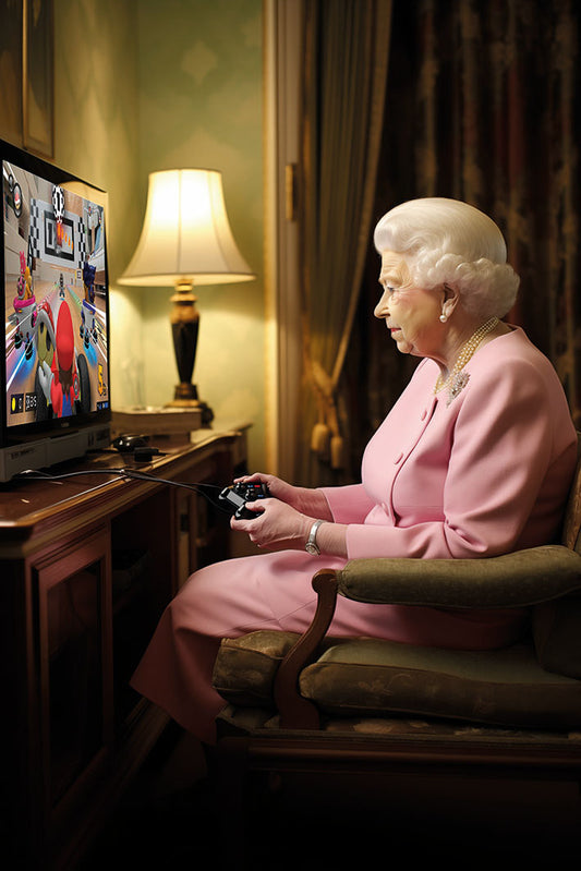 The Queen -  Playing Video Games