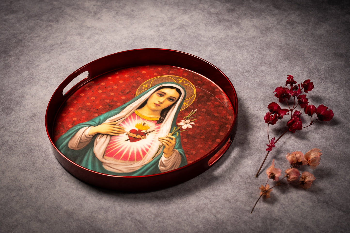 Lacquer Tray - Virgin Red - 35 cm