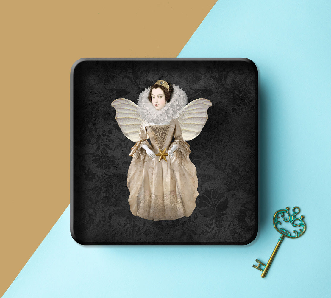 Metal Tray - Golden Princess 4 - 15 x 15 cm