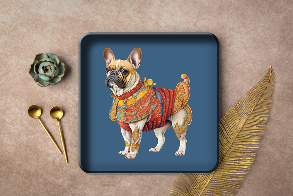 Metal Tray - Circus Dog - 30 x 30 cm