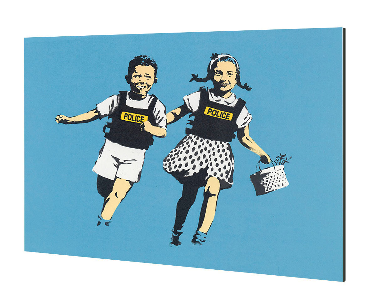 Hack and Jill-banksy, print-Alu Dibond 3mm-40 x 60 cm-BLUE SHAKER