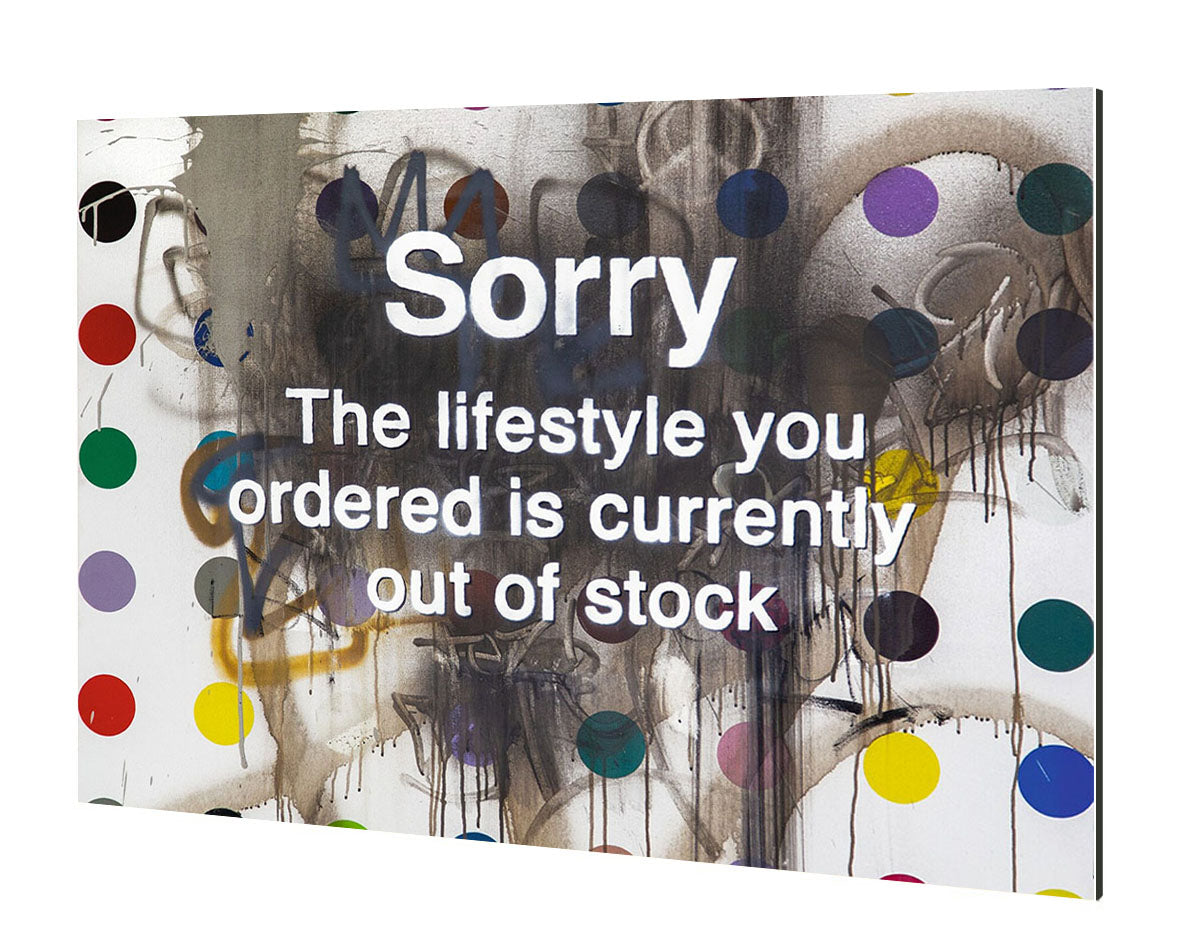 Lifestyle-banksy, print-Alu Dibond 3mm-40 x 60 cm-BLUE SHAKER