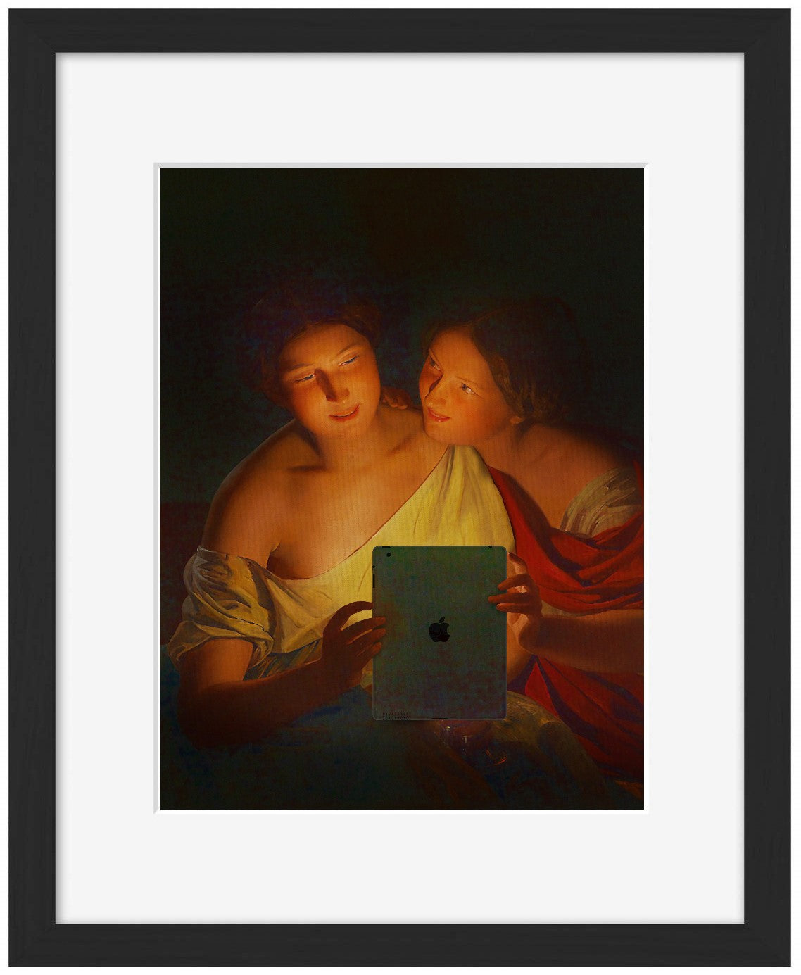 Connected-jose-luis-guerrero, print-Framed Print-30 x 40 cm-BLUE SHAKER