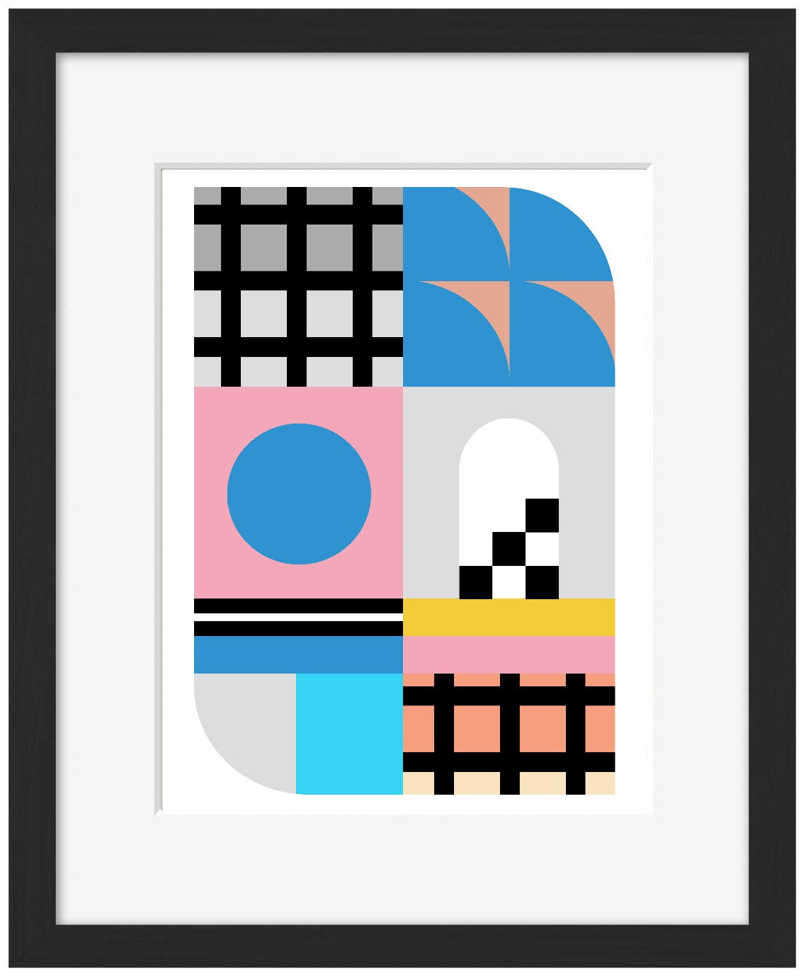 Grecian Heaven-frances-collett, print-Framed Print-30 x 40 cm-BLUE SHAKER