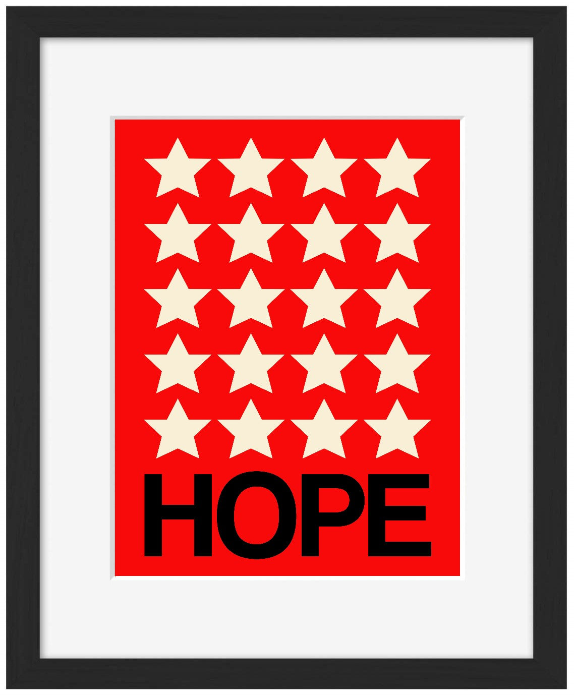 Hope-frances-collett, print-Framed Print-30 x 40 cm-BLUE SHAKER