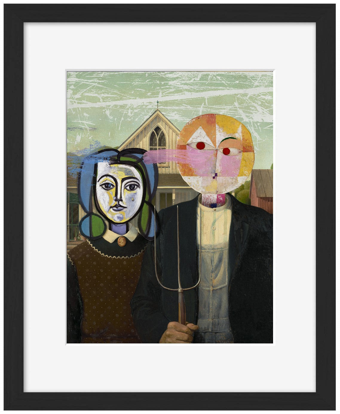 Venus and Mars-jose-luis-guerrero, print-Framed Print-30 x 40 cm-BLUE SHAKER