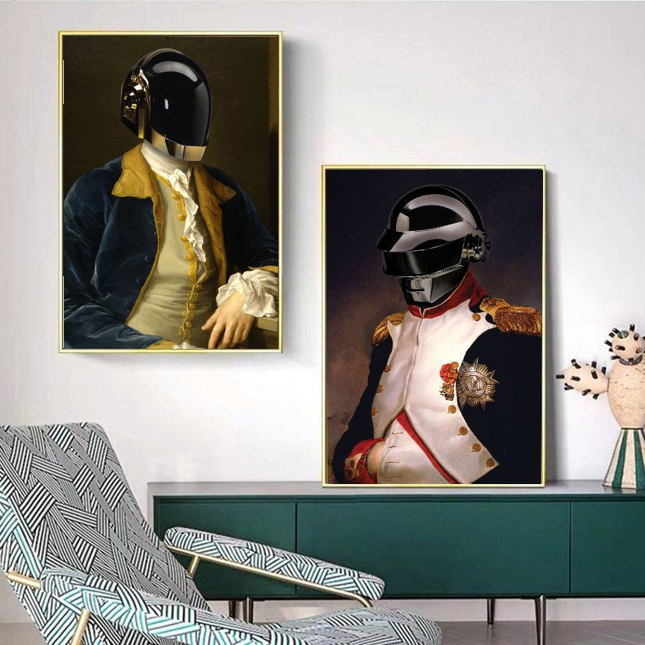 Daft Punk 2-historical, print-BLUE SHAKER