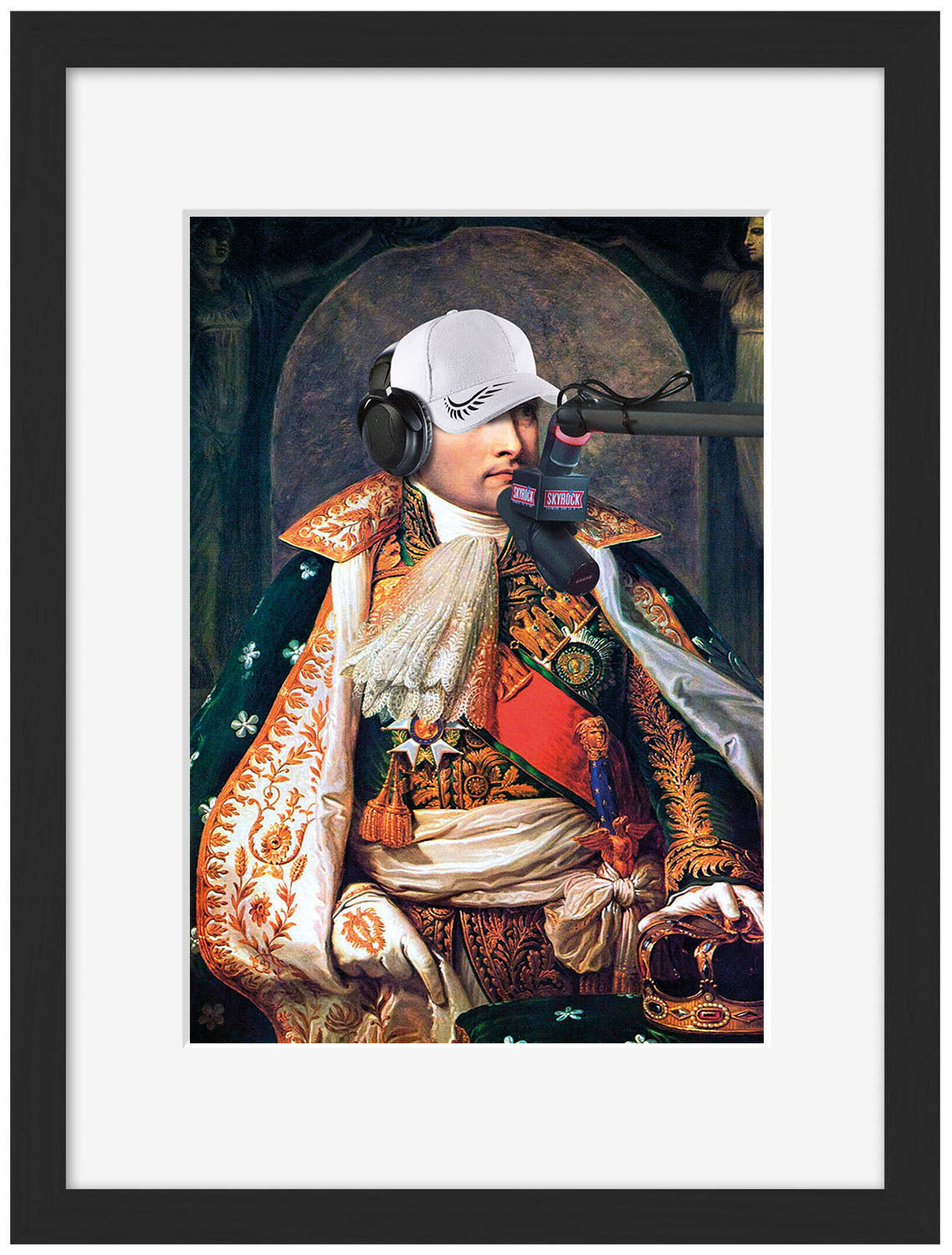 Napoleon Skyrock-historical, print-Framed Print-30 x 40 cm-BLUE SHAKER