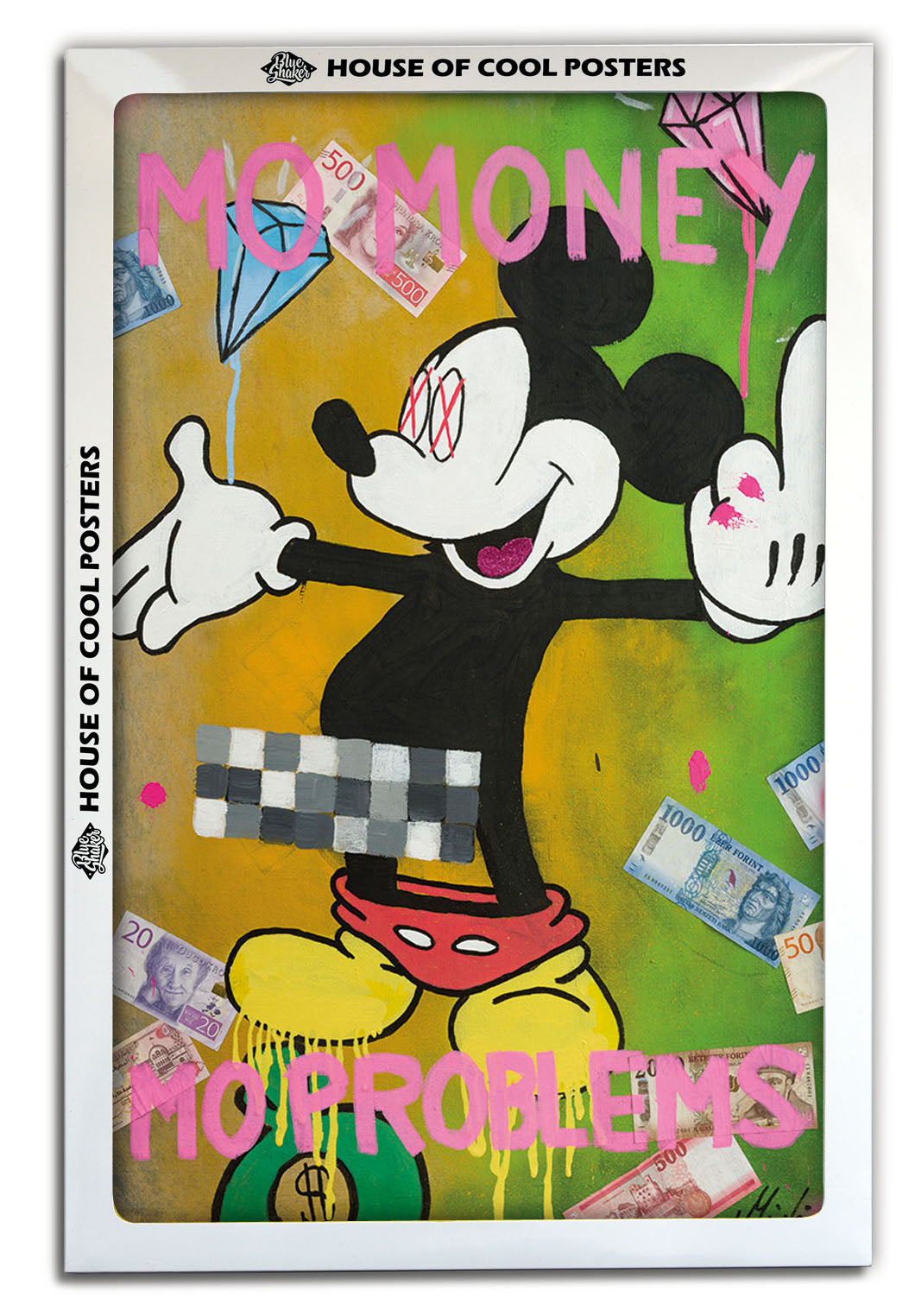 Mo Money Mo Problems-mikael-lindgren, print-BLUE SHAKER