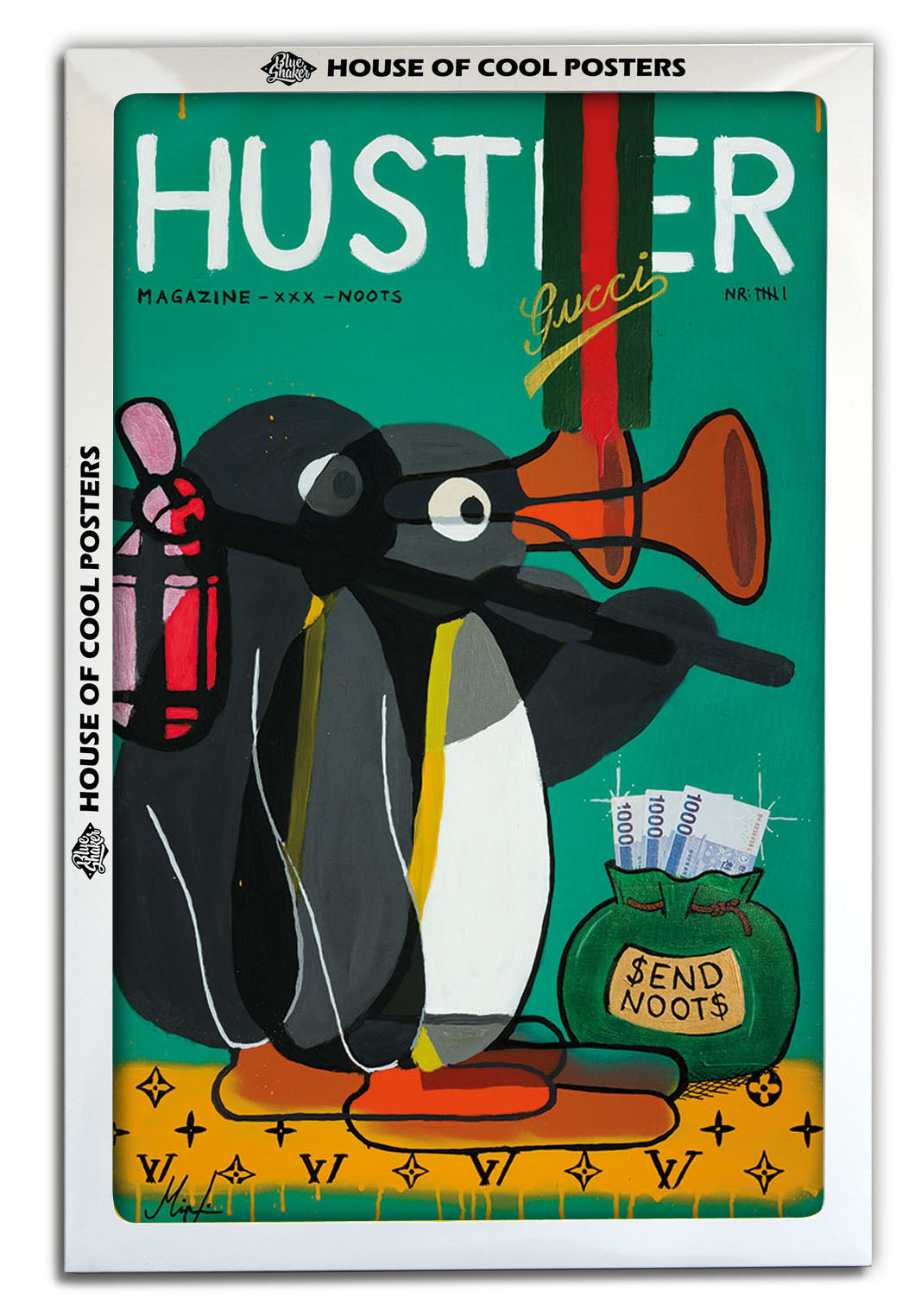 Send Noots-mikael-lindgren, print-BLUE SHAKER