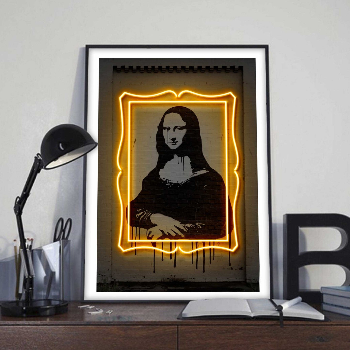 Mona Lisa-print-BLUE SHAKER
