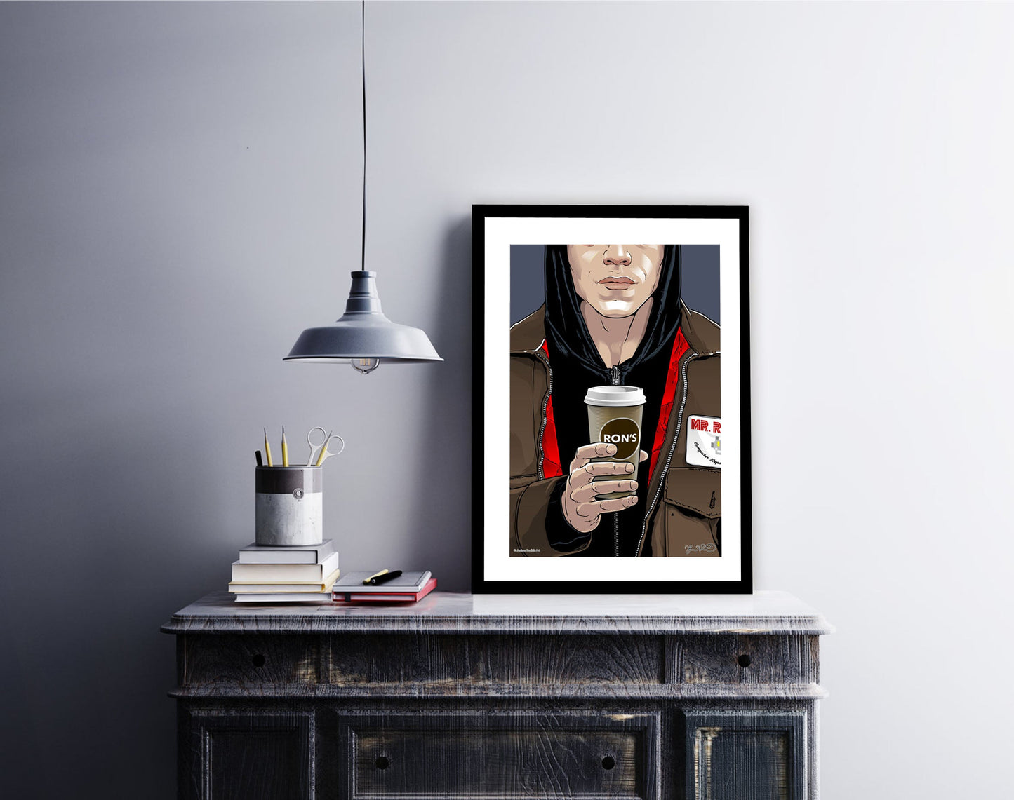 Mr Robot-joshua-budich, print-BLUE SHAKER