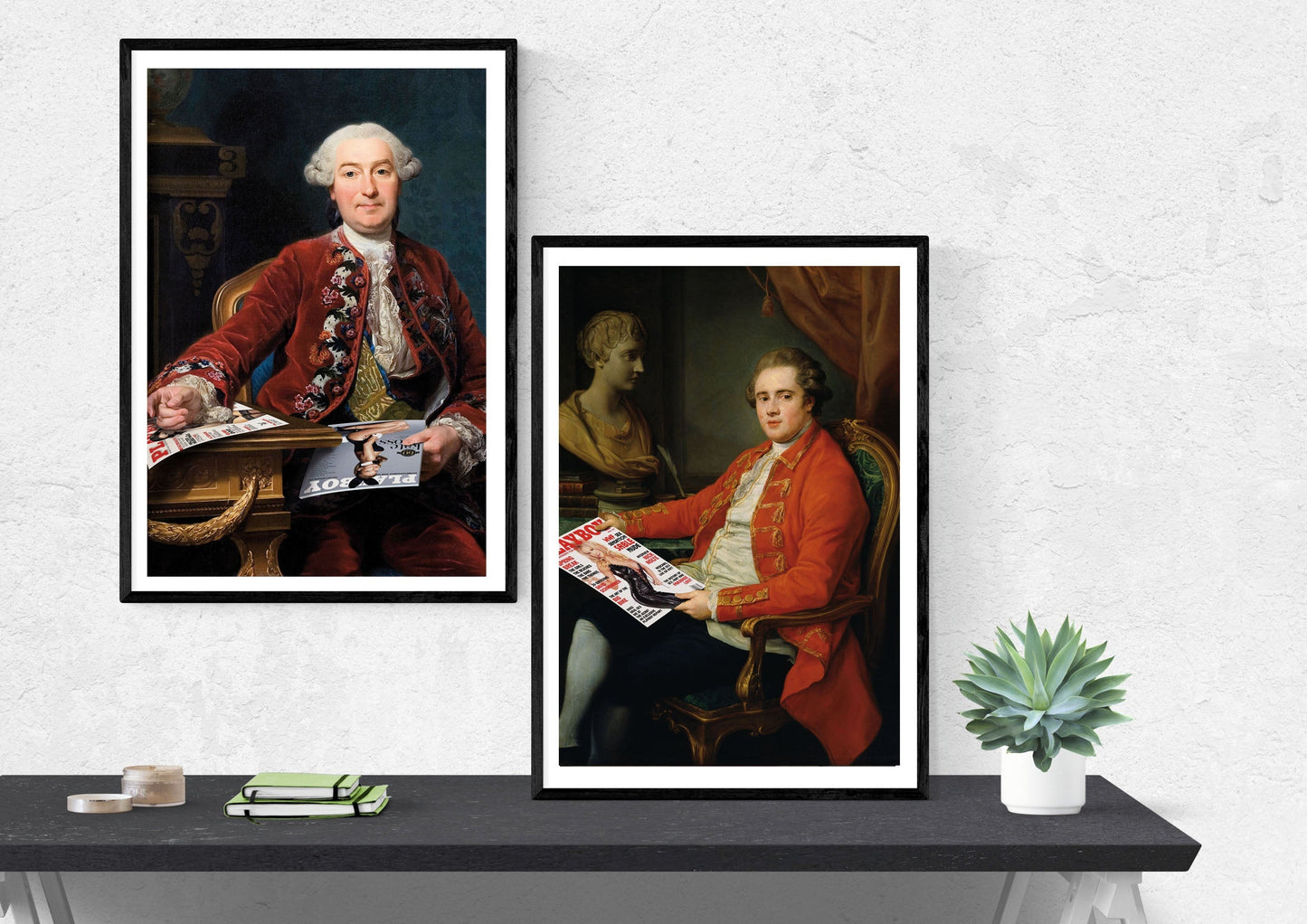 Playboy # 2-historical, print-BLUE SHAKER