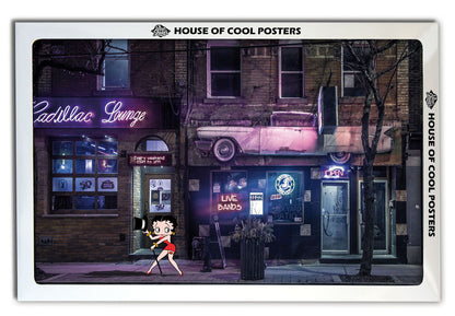 Betty Boop Cabaret-comics-town, print-BLUE SHAKER