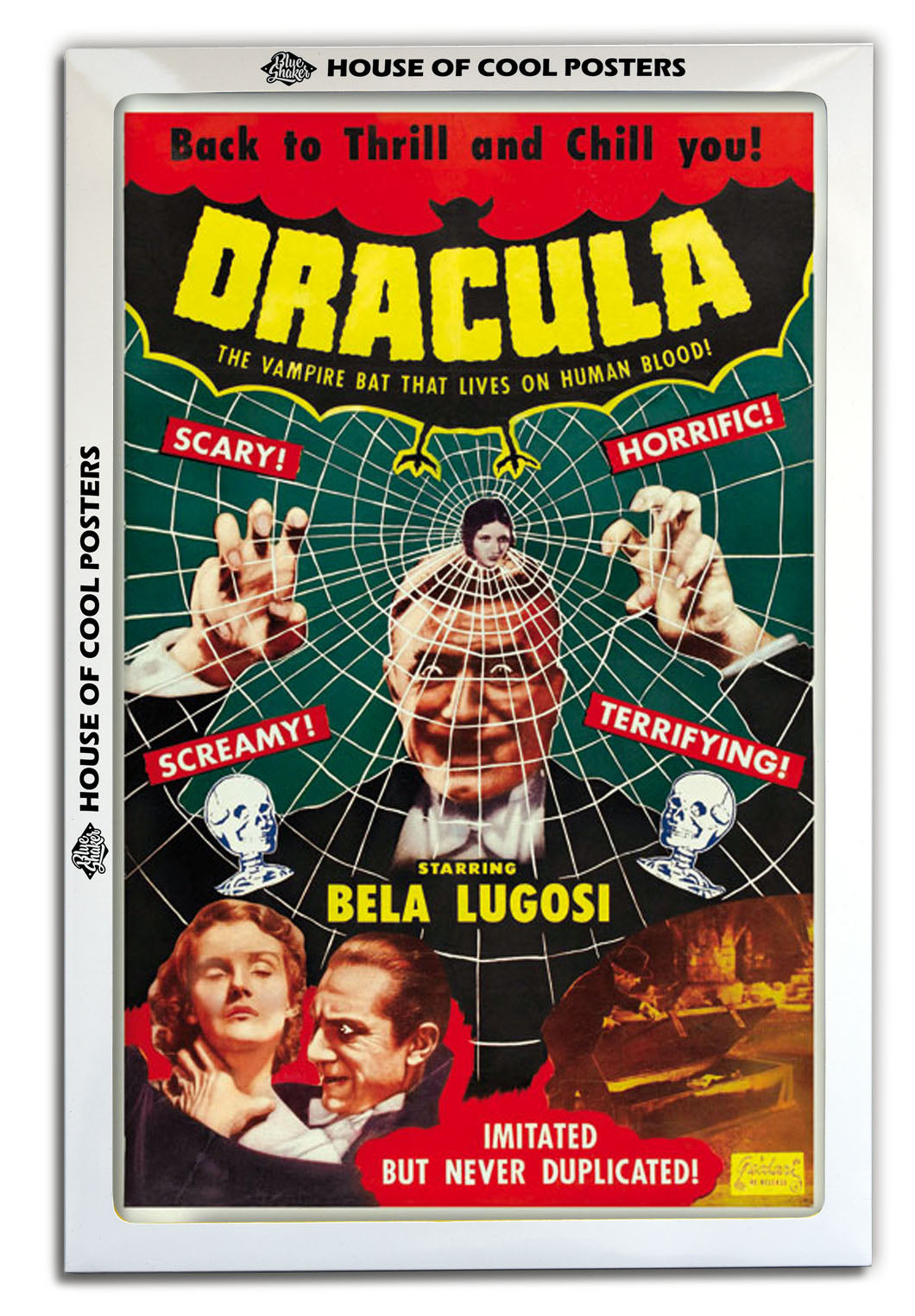 Dracula-movies, print-BLUE SHAKER
