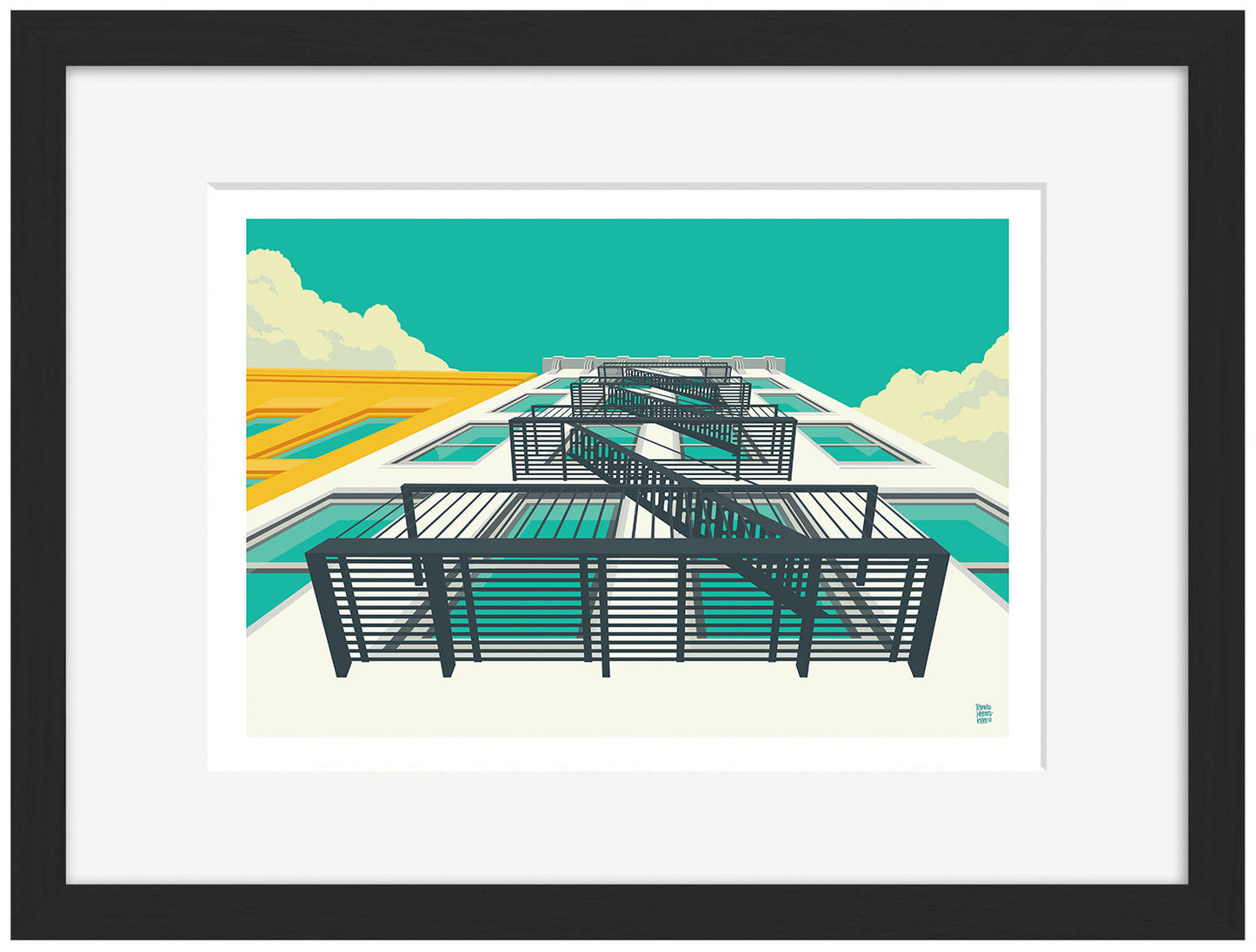 NYC Westvillage-print, remko-heemskerk-Framed Print-30 x 40 cm-BLUE SHAKER