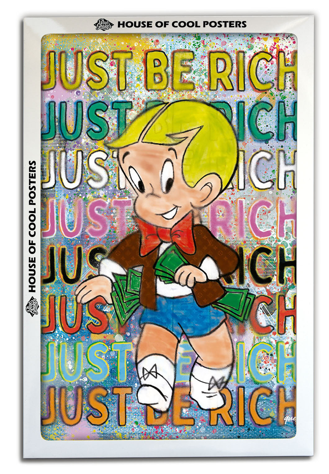 Just Be Rich-print, ricardo-noble-BLUE SHAKER