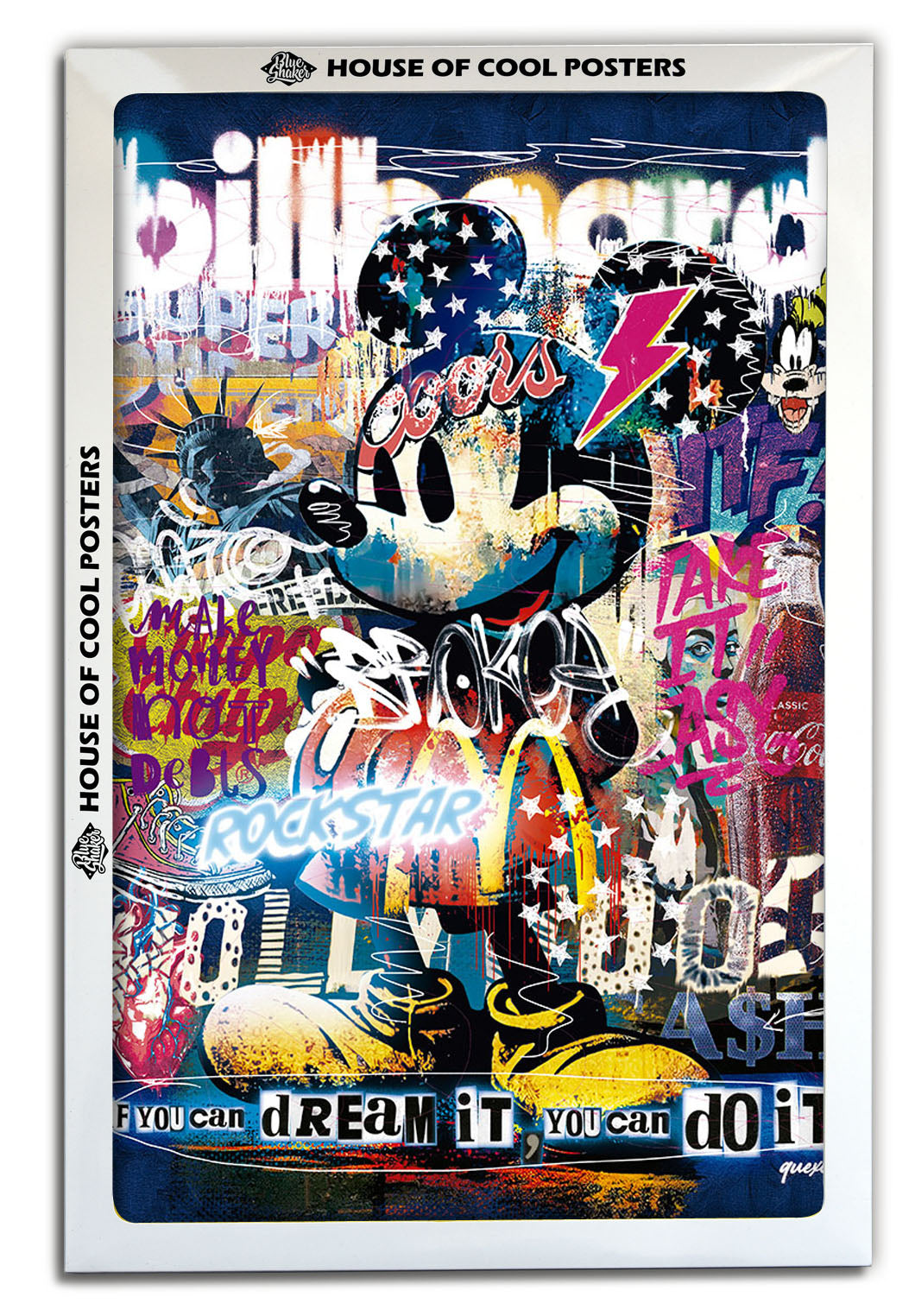 Pop Mouse-print, ricardo-noble-BLUE SHAKER