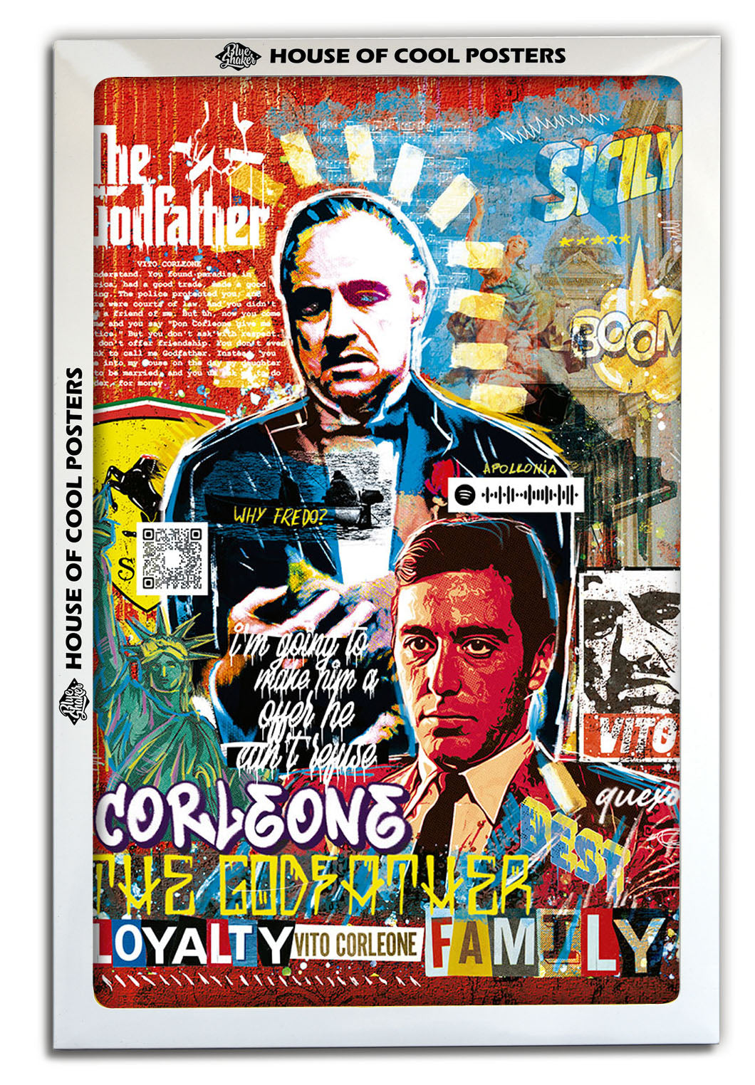 The Godfather-print, ricardo-noble-BLUE SHAKER