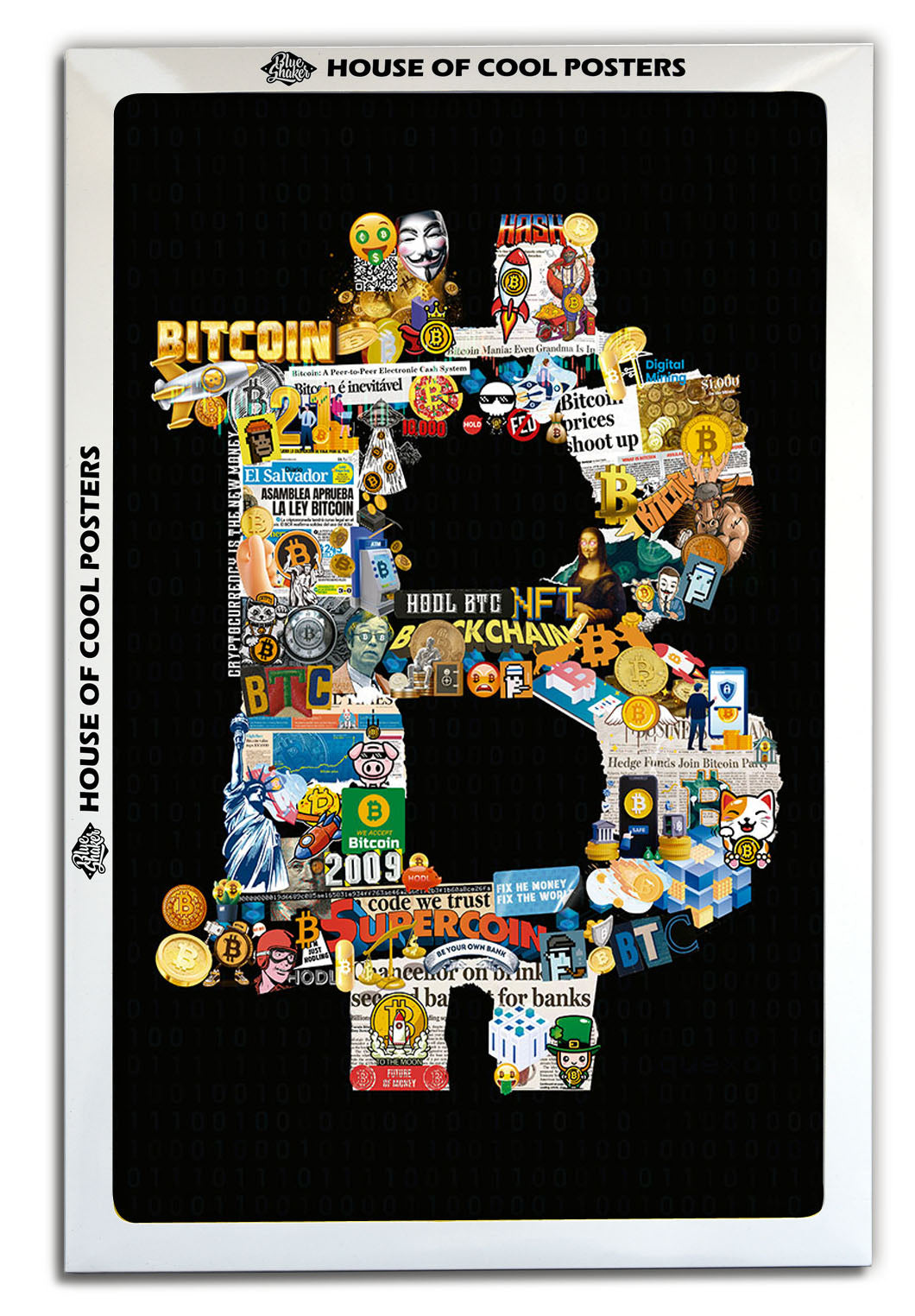 Time For Plan B-print, ricardo-noble-BLUE SHAKER