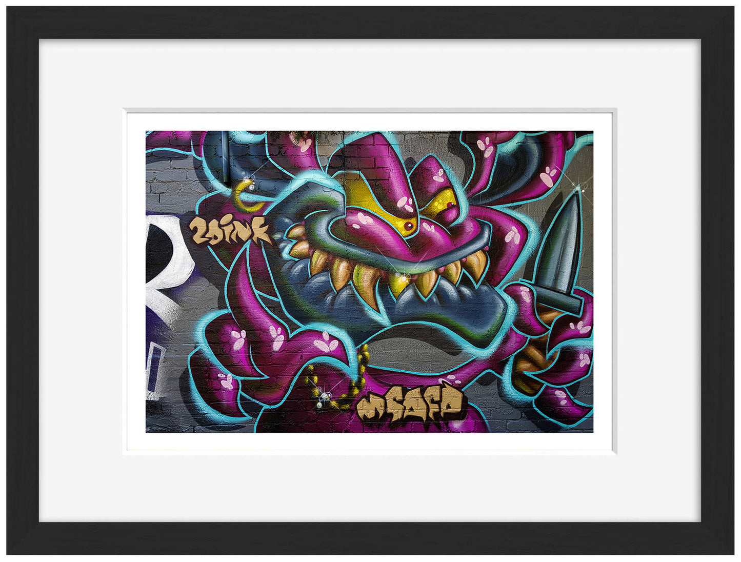 Street Art – Melbourne 7-print, street-art-Framed Print-30 x 40 cm-BLUE SHAKER