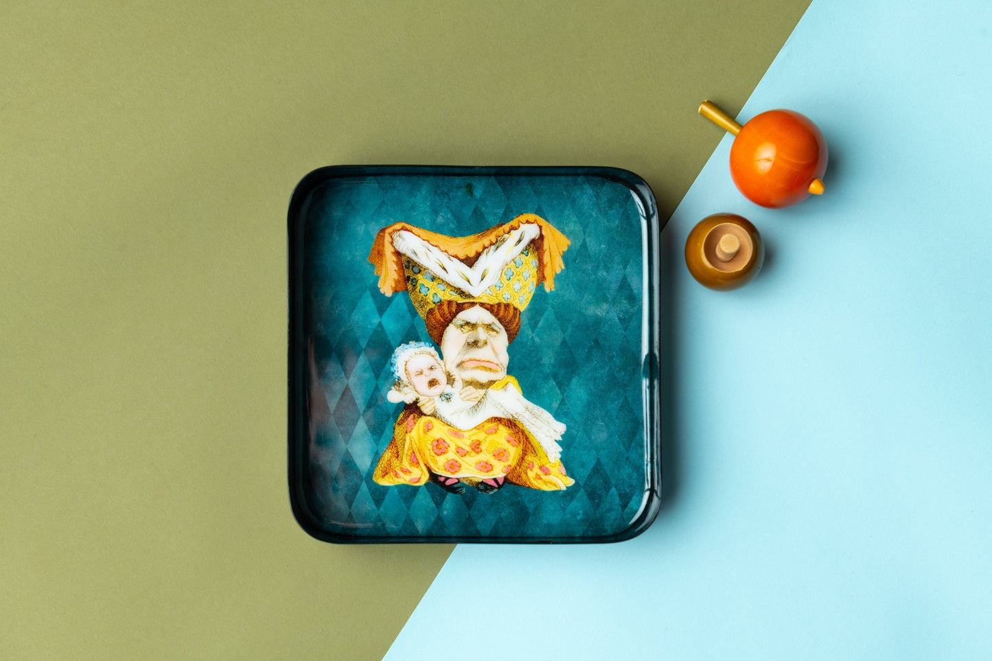 Alice 12 square poster affiche blue shaker