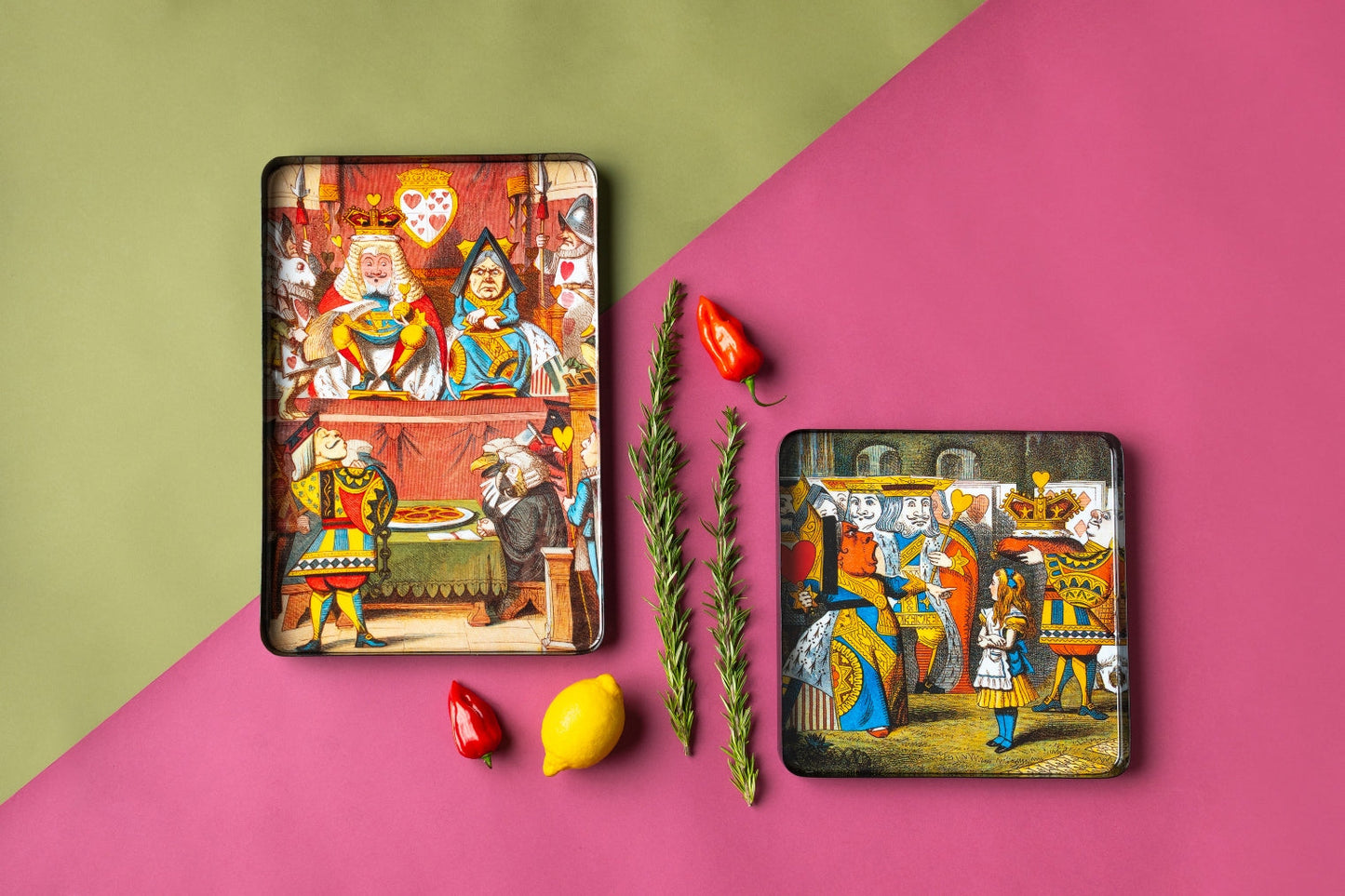 Alice 17 square poster affiche blue shaker