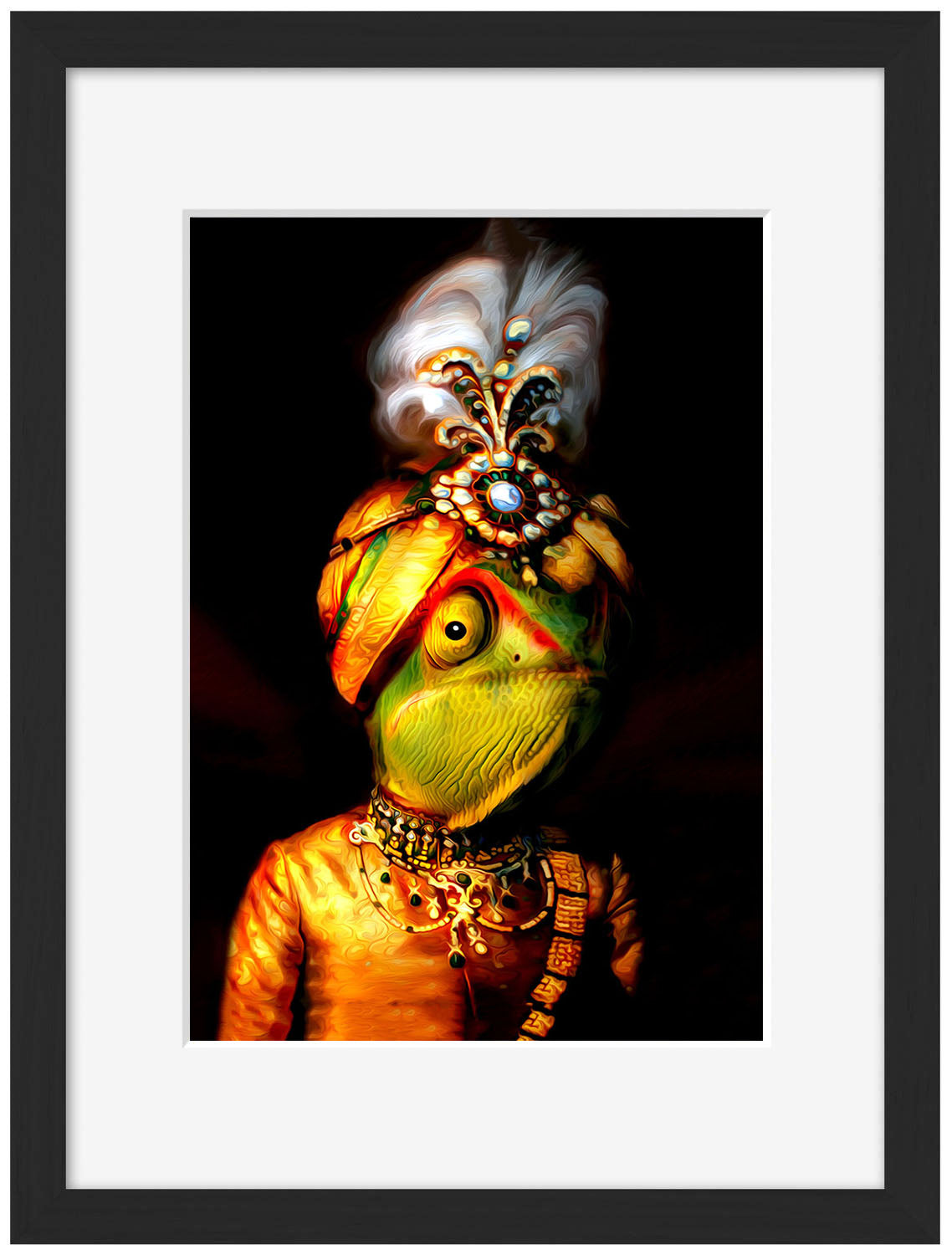 George-print, tein-lucasson-Framed Print-30 x 40 cm-BLUE SHAKER
