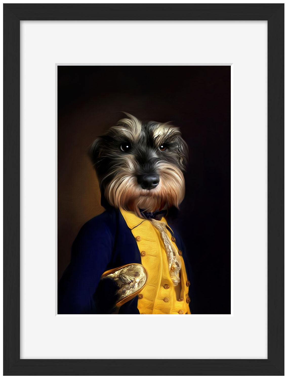 Monty-print, tein-lucasson-Framed Print-30 x 40 cm-BLUE SHAKER