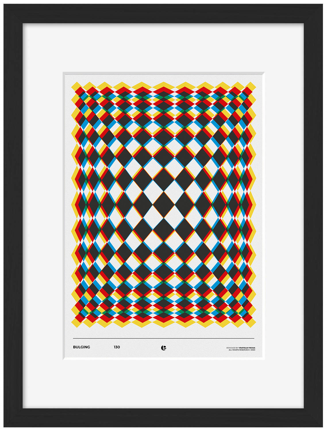 Bulging-print, vratislav-pecka-Framed Print-30 x 40 cm-BLUE SHAKER