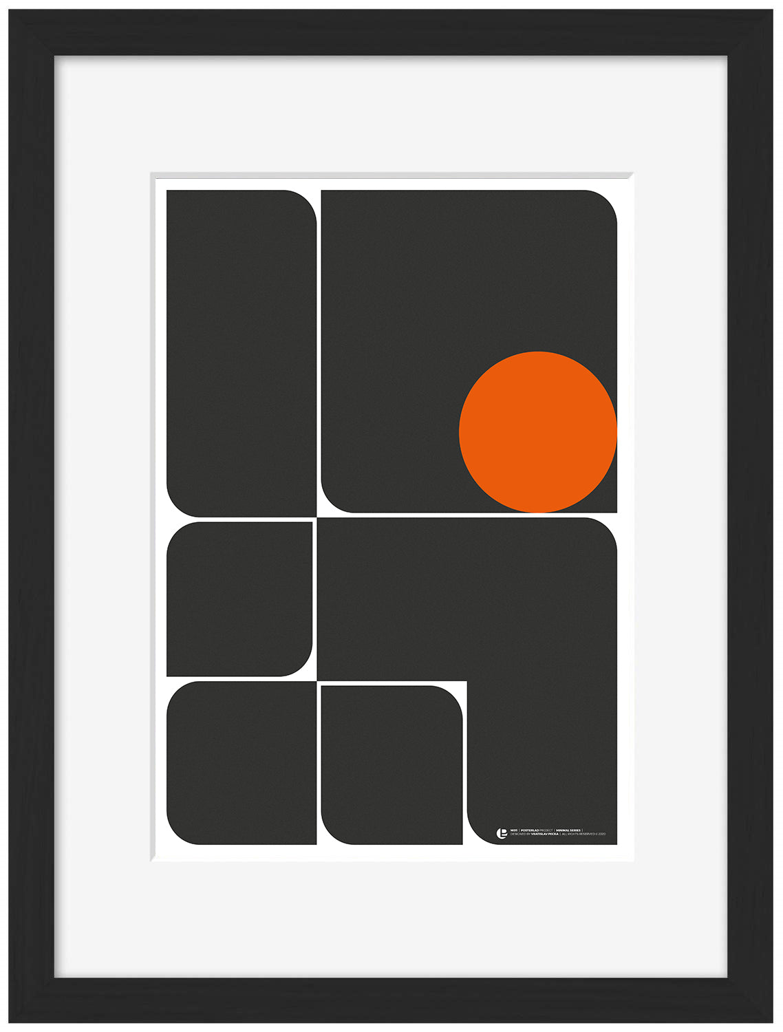 MO11-print, vratislav-pecka-Framed Print-30 x 40 cm-BLUE SHAKER