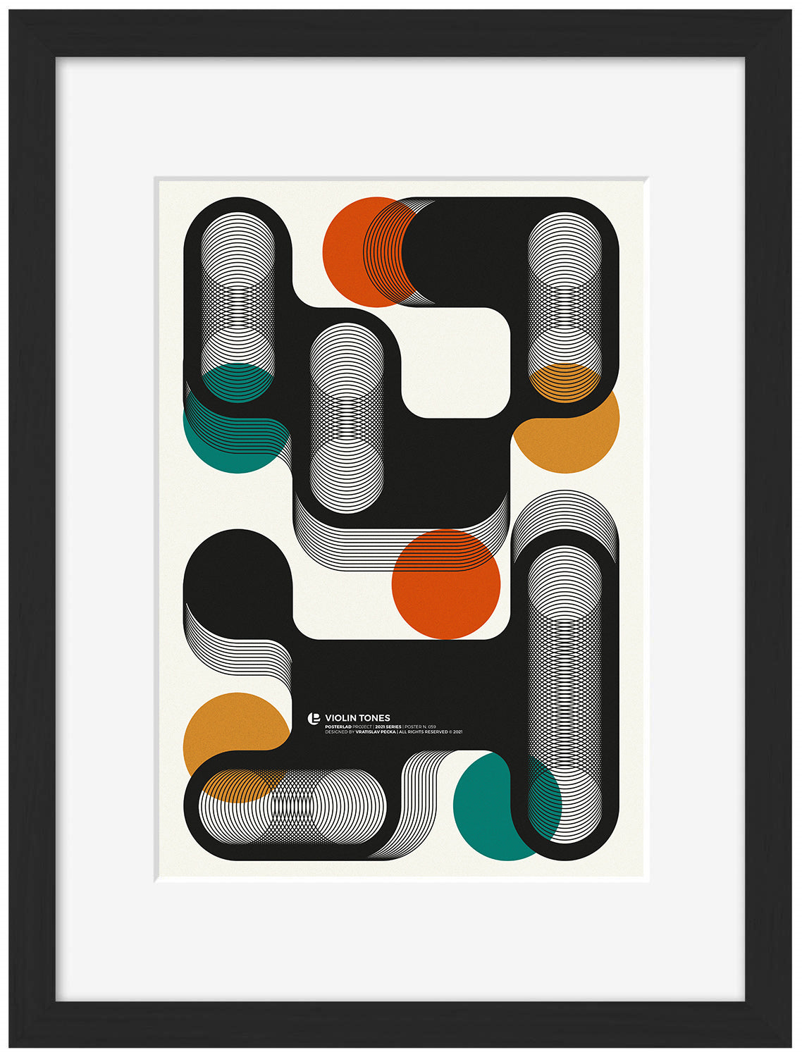 Violon Tones-print, vratislav-pecka-Framed Print-30 x 40 cm-BLUE SHAKER