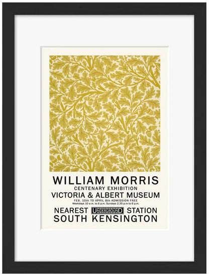 William Morris 2-expositions, print-Framed Print-30 x 40 cm-BLUE SHAKER