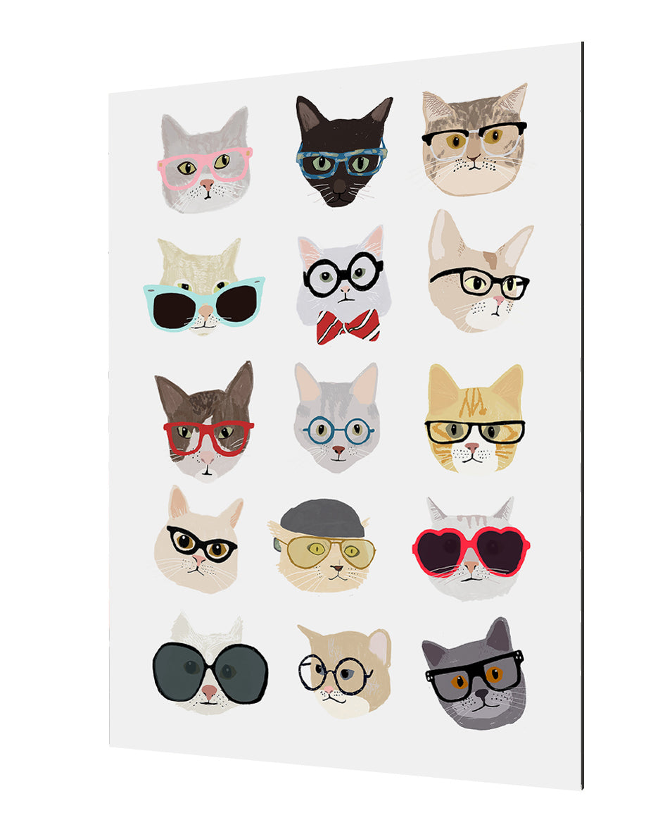 Hanna Melin - Cats With Glassses
