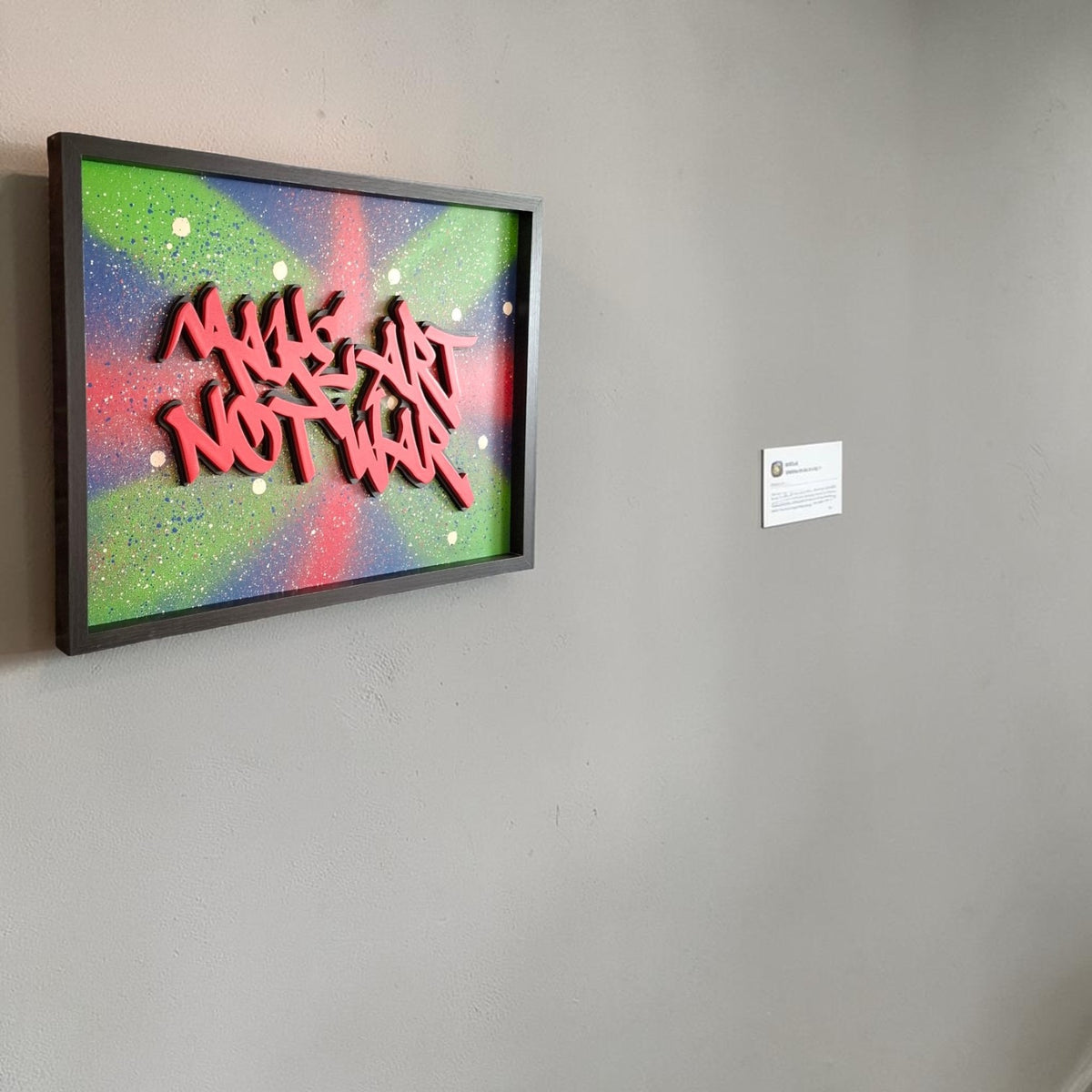 Make art not war