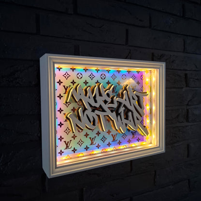 Make art not war - LED version