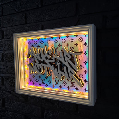Make art not war - LED version