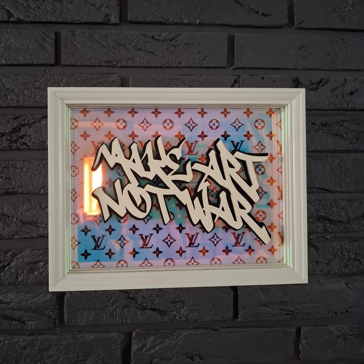 Make art not war - LED version