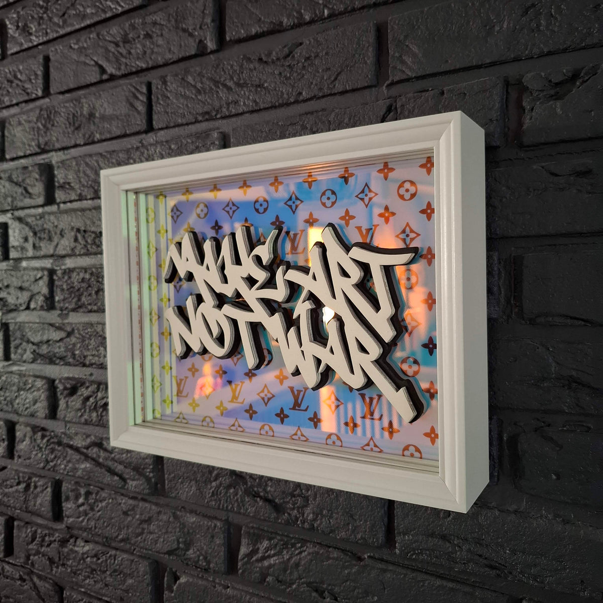 Make art not war - LED version