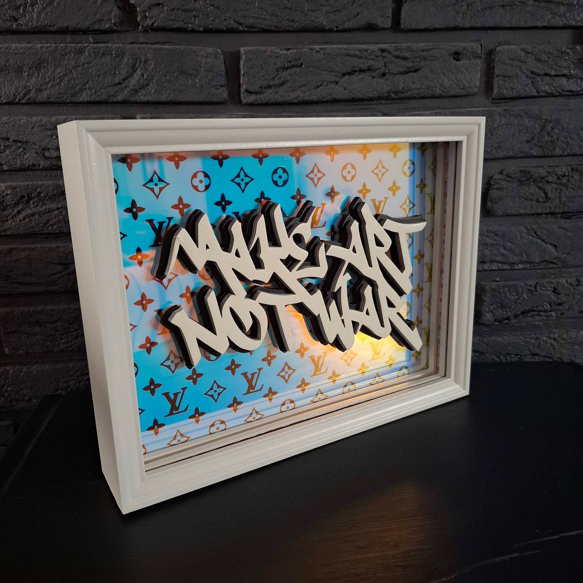 Make art not war - LED version