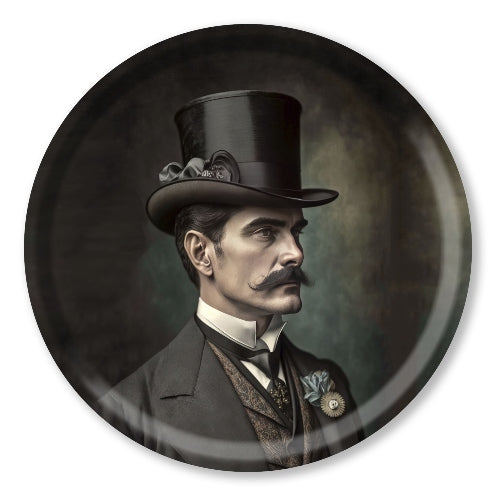 Plateau Bois - British Portrait CYRUS - 38 cm