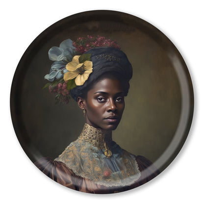 Plateau Bois - British Portrait EUGENIE - 38 cm