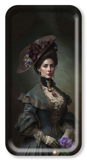 Wooden Tray - British portrait ADELAIDE - 43x22 cm