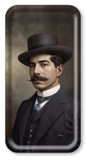 Wooden Tray - British portrait WINSTON - 43x22 cm